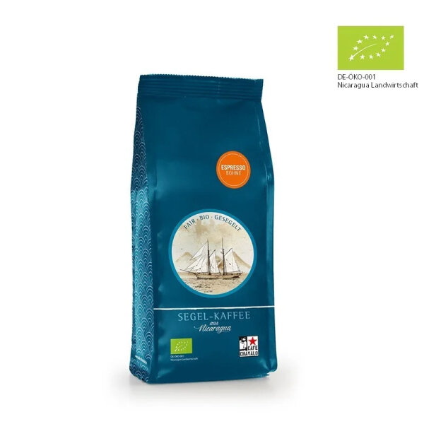 Segel-Espresso (bio), 250g, ganze Bohne