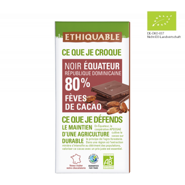 Noir-Schokolade Kakaosplitter (bio), 100g