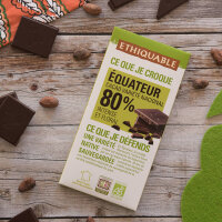 Noir-Schokolade 80% Ecuador (bio), 100g