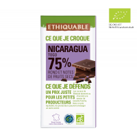 Noir-Schokolade 75% Nicaragua (bio), 100g