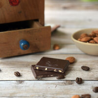 Noir-Schokolade Kaffee-Mandel (bio), 100g