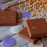 Vollmilchschokolade Puffreis (bio), 100g