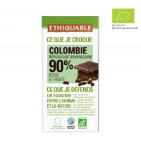 Noir-Schokolade 90% Kolumbien (bio), 100g