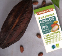 Rohschokolade 70 % Ecuador (bio), 80 g